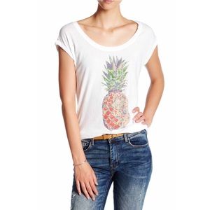 New Pineapple White Tee Short Sleeves G18